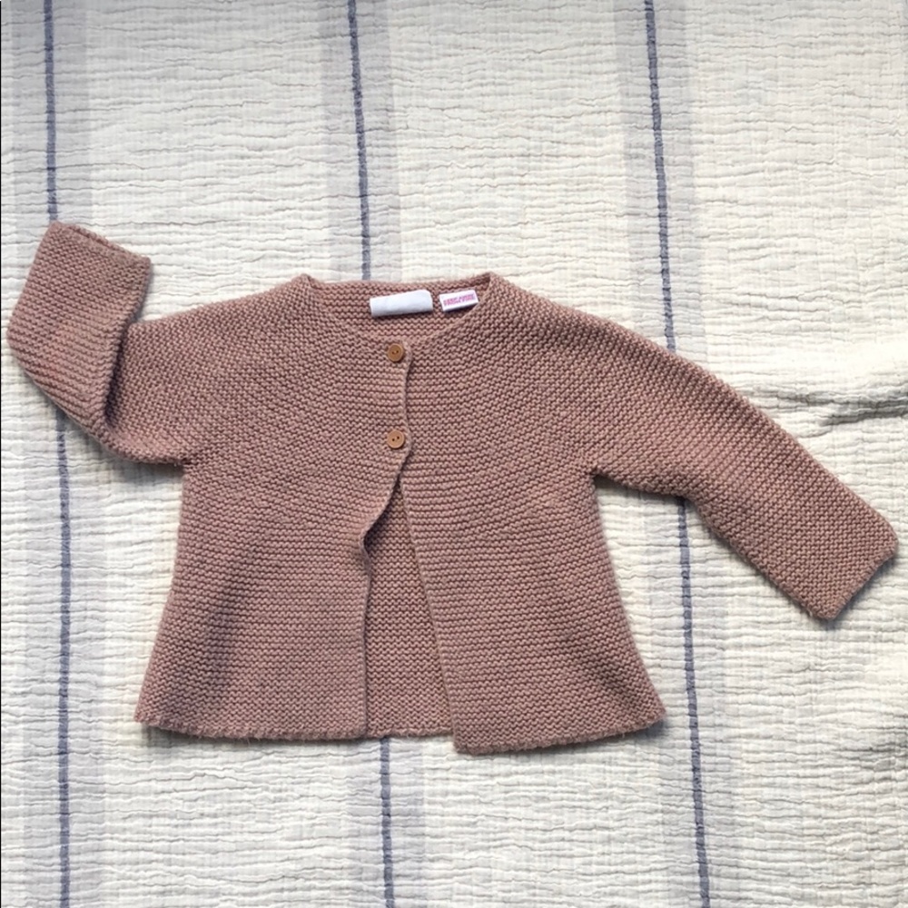 Two button knit sweater